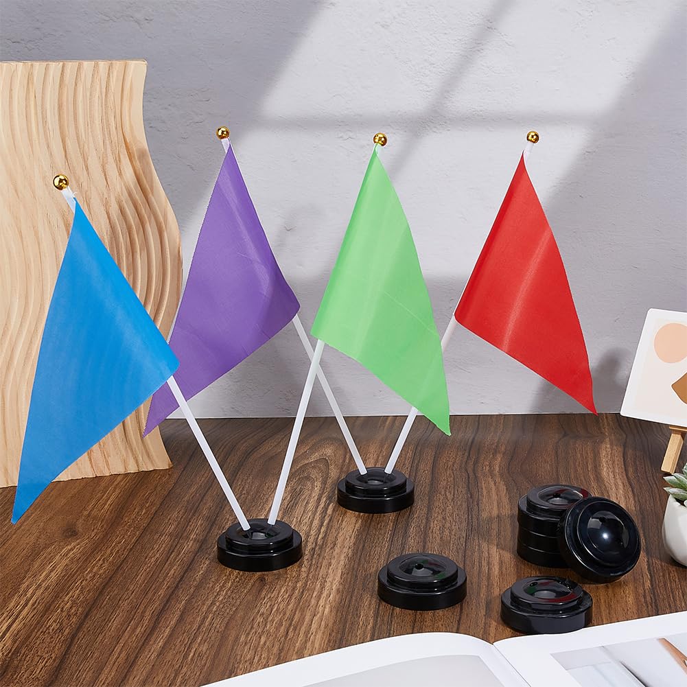 12 Pcs Mini Porte Drapeau Support Pour Drapeaux De Table Porte