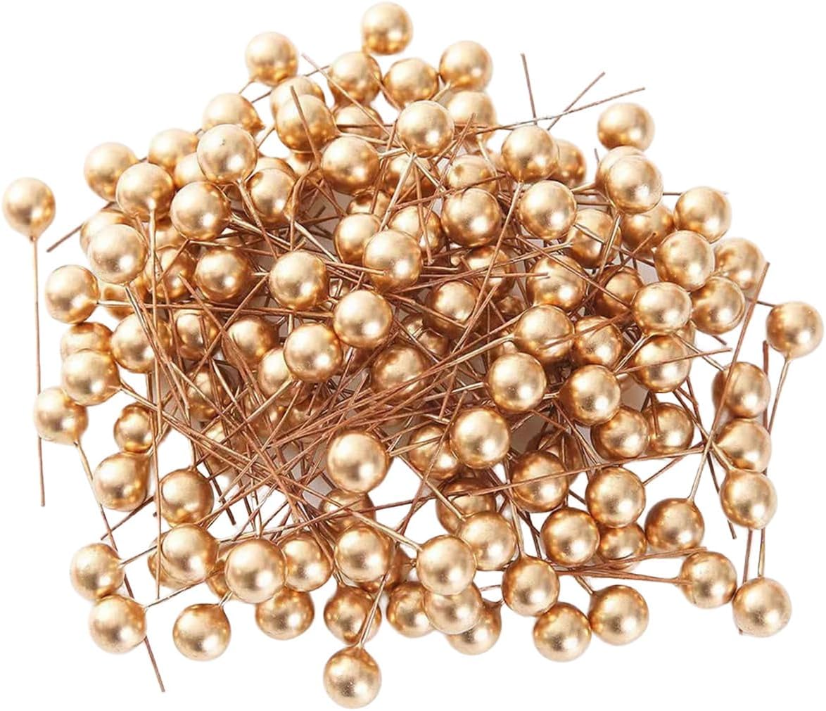 ECYC Ltd 1000pcs Artificial Holly Berries 10mm Fake Berry Cherry Stamen Fake Berries on Wire for Christmas Tree DIY Wreath Flower Arrangement Home Decor