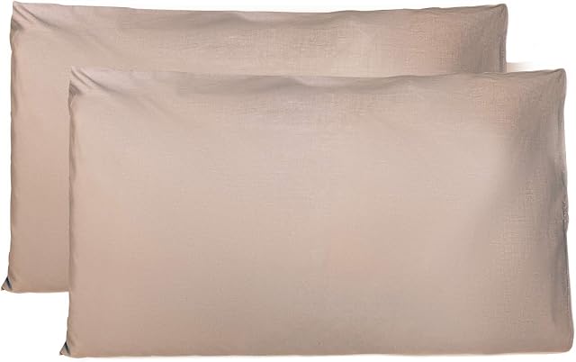 Poszewka na poduszkę 50 x 80 cm, zestaw 2 szt. - 100% bawełna, super miękka poszewka na poduszkę premium dżersej, prosta i szlachetna konstrukcja, wyprodukowano we Włoszech - gołębi szary