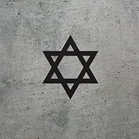 Vista 2 de Calcomanías de silueta de estrella David (negro) (juego de 2) calcomanías de vinilo impermeables de alta calidad para teléfono portátil, accesorio