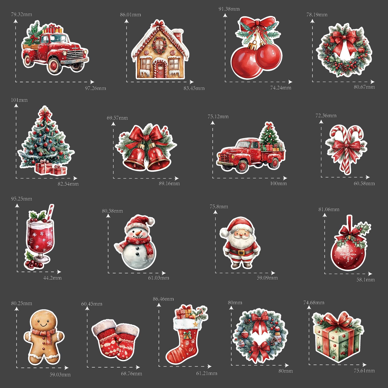 29pcs Christmas Refrigerator Magnets - Image 2