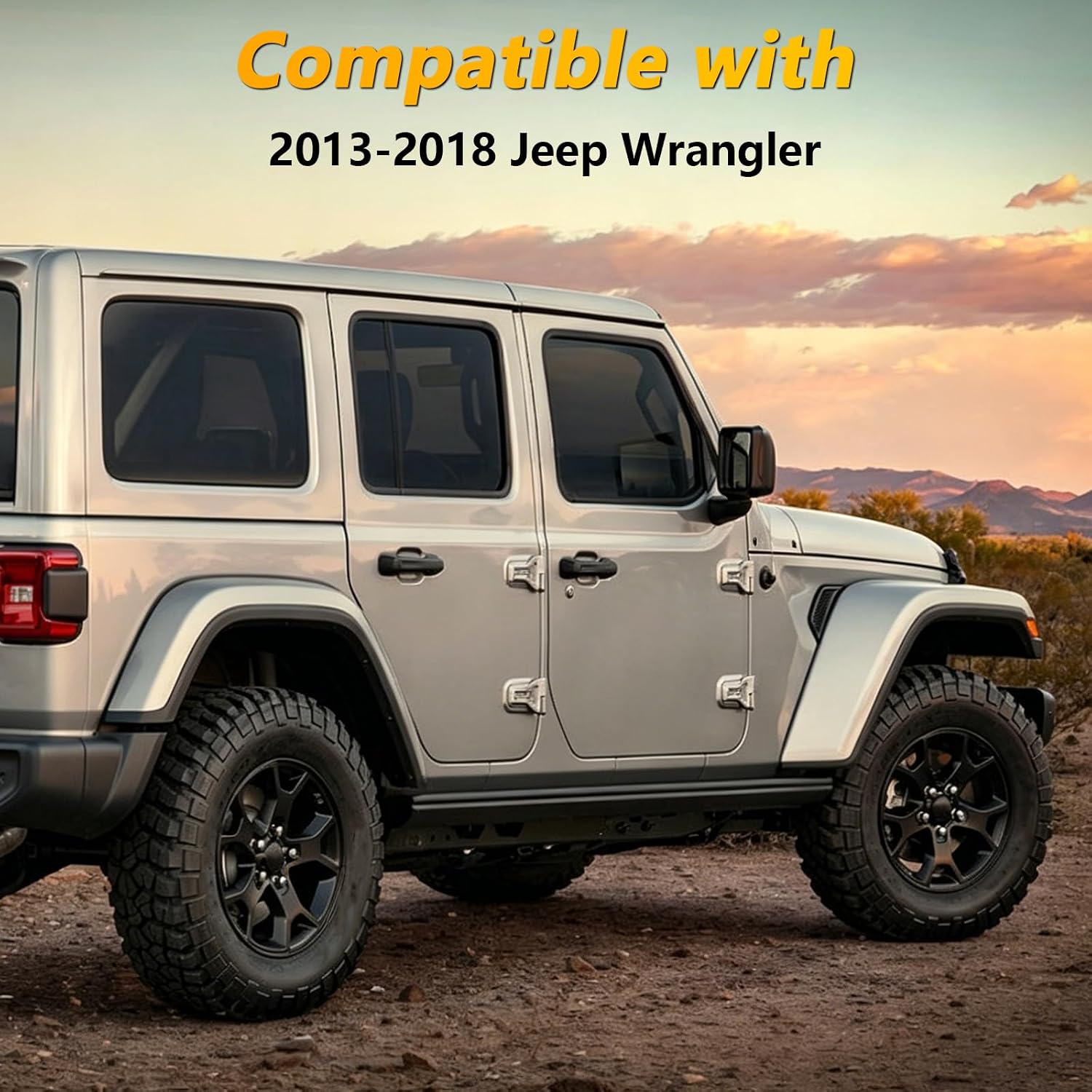 Windshield Wiper Nozzle Fluid Hose Kit, Windshield Washer Nozzle Hose Kit Compatible with Jeep Wrangler 2013-2018 Replace#: 68197414AA 68197414AB