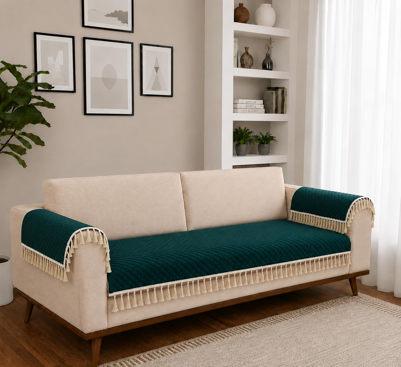 Velvet Sofa Cover - Instant Home Upgrade -26