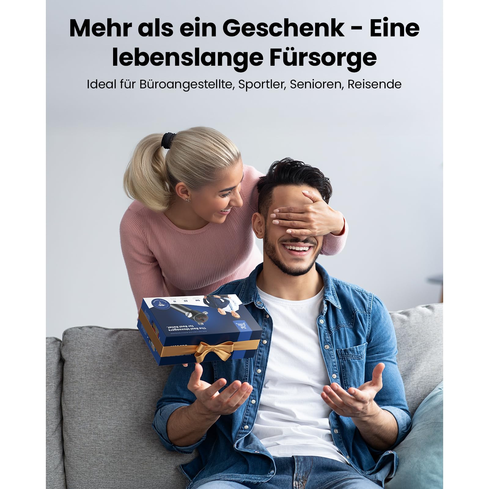 BOB AND BRAD VibeFlow Massagegerät, Massagepistole Alternative mit 116Hz Hochfrequenz-Vibration, 7.000 U/min Vibrationsmassagegerät für Tiefengewebe, Faszien, Triggerpunkte, Rücken, Nacken & Beine