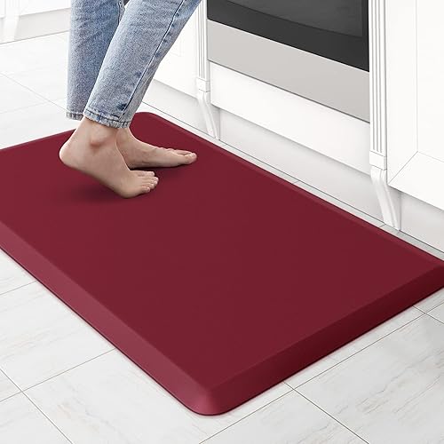 Miniatura 150 de KitchenClouds - Tapete antifatiga acolchado para cocina, impermeable, antideslizante, cómodo, para escritorio de pie, fregadero y oficina, 17.3 x 39