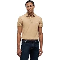 Tommy Hilfiger Polo Uomo 1985 Slim MW0MW17771 S/S Polo, Marrone (Sahara Heather)