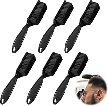 6-Piece Fade Brush Set - Barber & Styling Tool for Men & Women (Black)