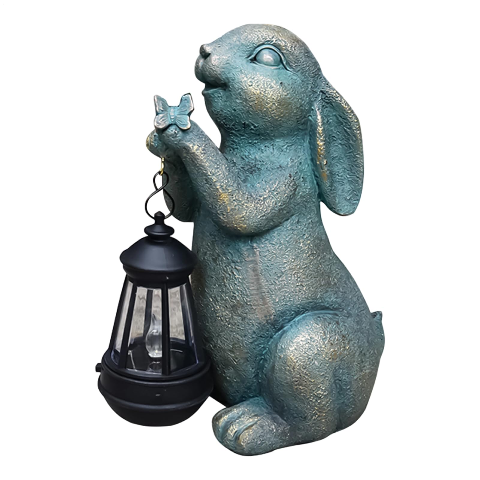 Statuette de lapin pour jardin vintage : une idée cadeau originale pour déco de Pâques et Noël