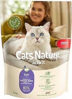 MERA Cats Nature Ente 2kg Katzenfutter trocken ohne Zucker & Getreide | Hochwertige Rezeptur mit hohem Fleischanteil - Alleinfuttermittel, magenschonend, leicht verdaulich, Familienunternehmen
