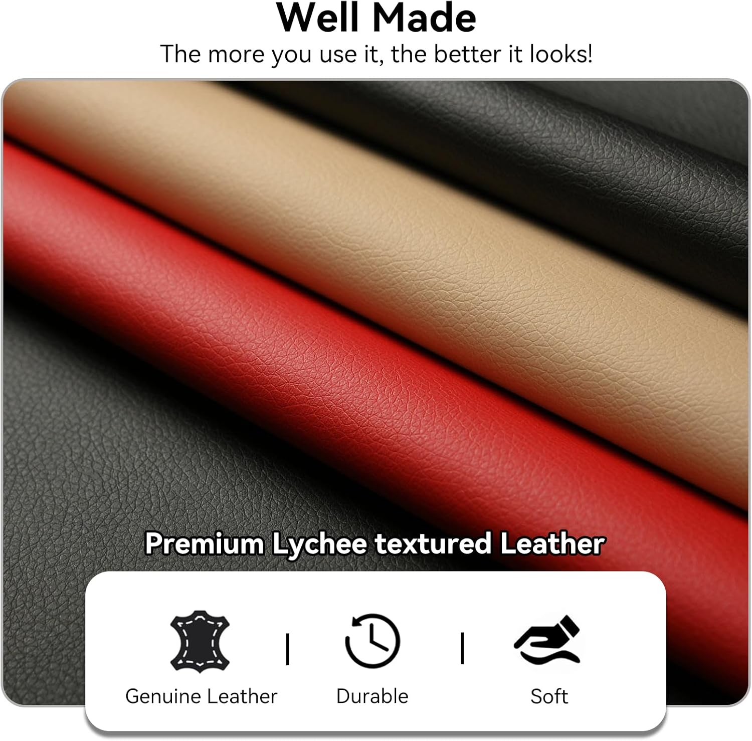 Bifold Wallet for Women Genuine Leather, [Large Capacity] [Magnetic Closure] Female Ladies Wallet Card Holder with ID Window, Zipper Coin Pockets (Black) - Image 4