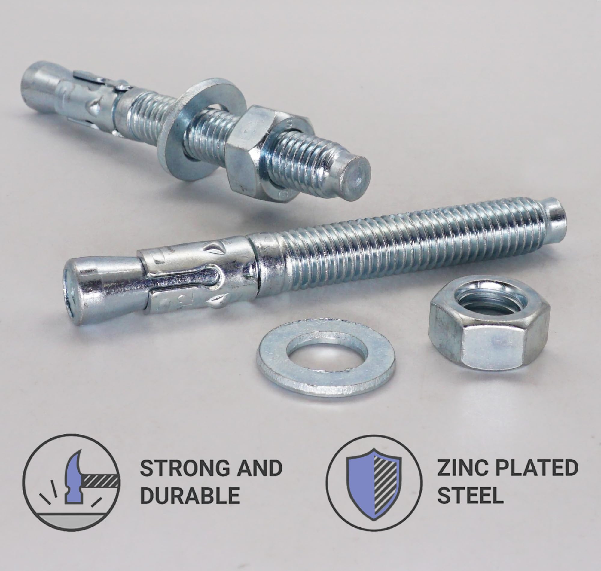 Stainless Steel (SS) Zinc Plated Wedge Anchors, Length: 1.0 Inch At Rs /number In Silvassa - View #8