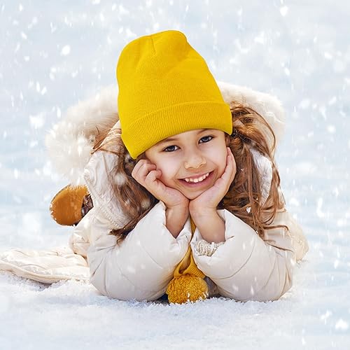 Miniatura 5 de Zando Gorro unisex de punto para bebé, gorro cálido para invierno, para bebés, lindos gorros para niños pequeños, gorro de hip-hop holgado