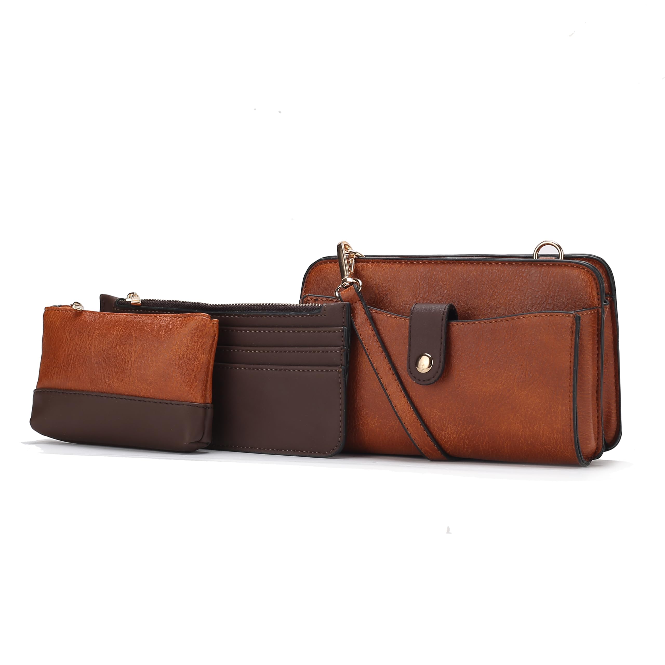 MKF Collection Crossbody bag for women Vegan Leather Shoulder Bag Handbag Purse with Card Holder by Mia K