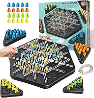 Jogo Tabuleiro Xadrez Geométrico Elástico Triangulos Estratégia Raciocínio Lógico Multijogador