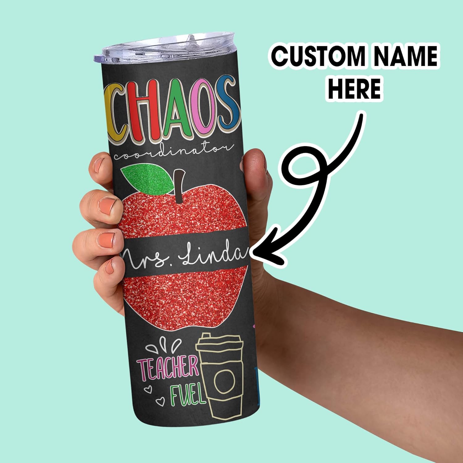 LASFOUR Personalized Teacher Appreciation Gifts For Women - Teacher Tumbler Gifts For Women - Back To School Teacher Gifts 2023