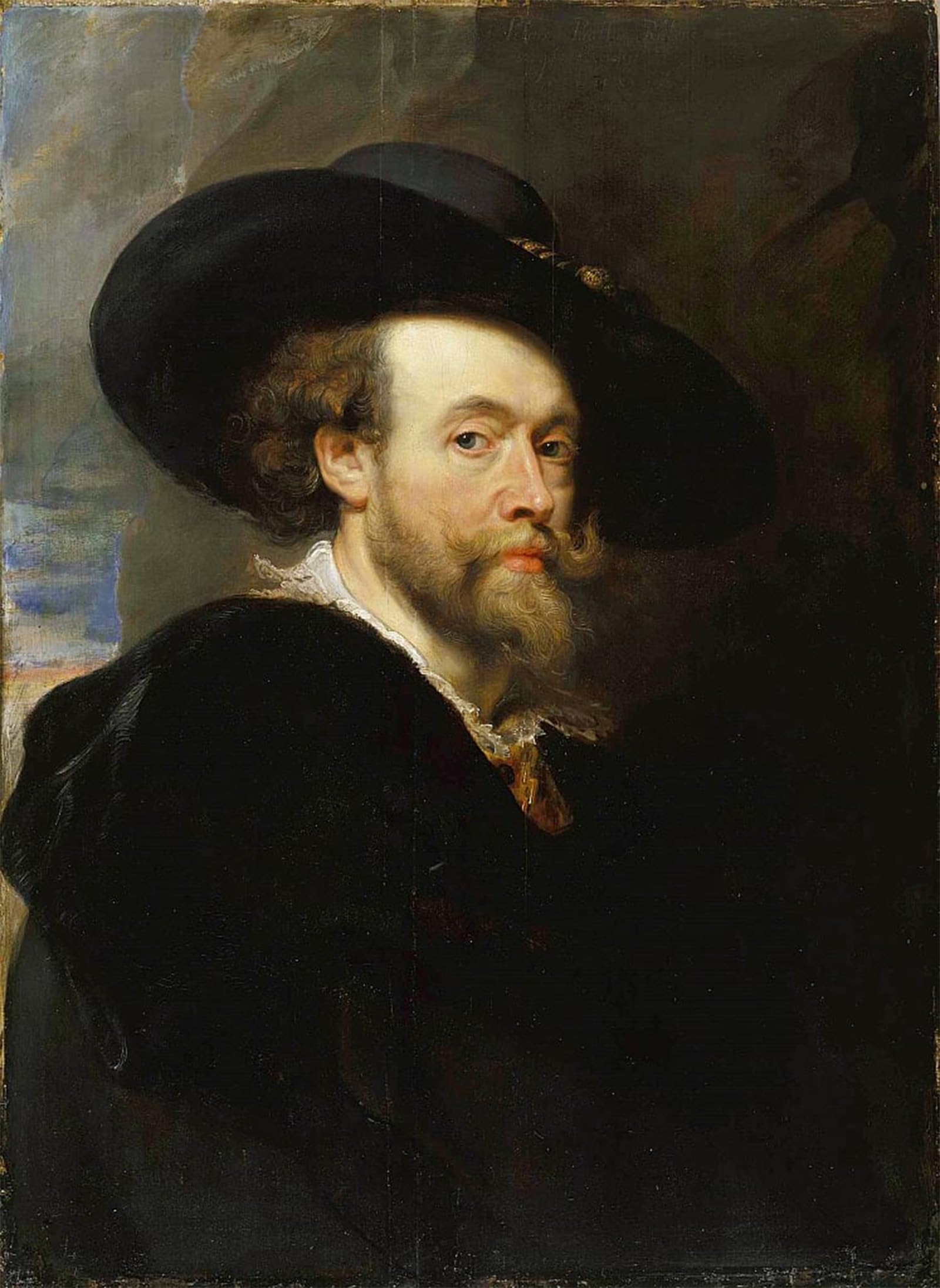 ARTXLXXBN Famous Art Print Poster Vintage Wall Art Self Portrait by Peter Paul Rubens Canvas Art Poster for Home Decor 60x90cm