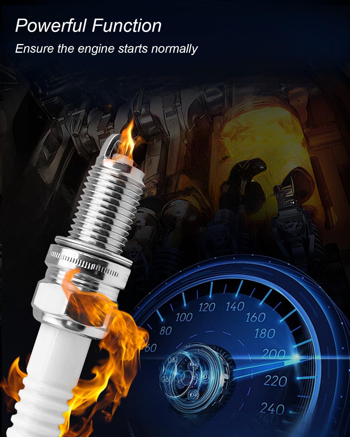 2pcs 420956740 Oil Filter and Spark Plug with O-Ring Kit Fit for Sea-Doo 4-Tec Models 2002+, GTI 130 150 155 GTR 215 230 GTS 130 GTX 155 215 230 255 260 RXP 155 215 RXT 215 255 260 Wake 155