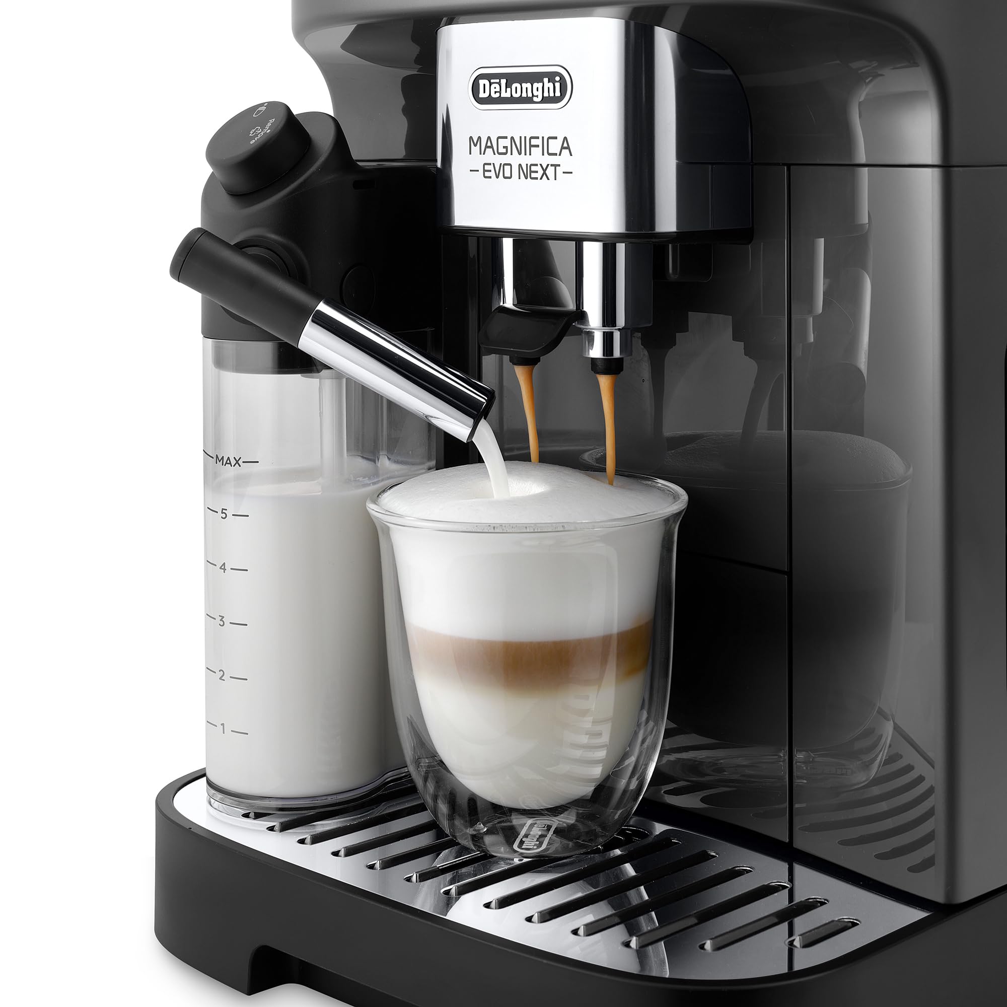 DeLonghi ECAM310.60.GB Magnifica Evo Next automatyczny ekspres do kawy, wbudowany spieniacz do mleka, prosty i intuicyjny interfejs
