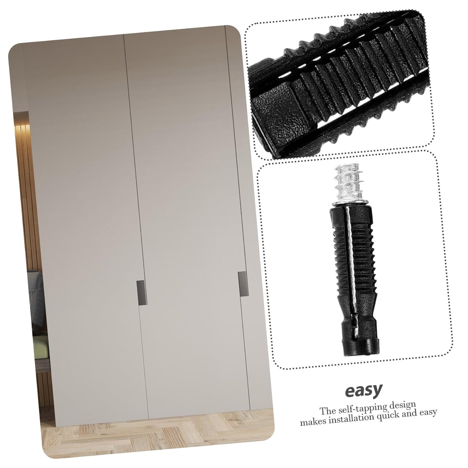 Cabilock 50pcs Sleek Hidden Design Furniture Connectors Fittings for Wardrobe Sectional Sofa