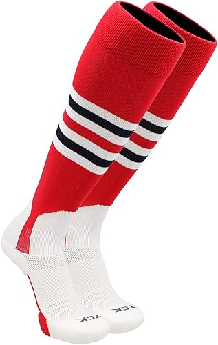 TCK Baseball Stirrup Socks with Stripes