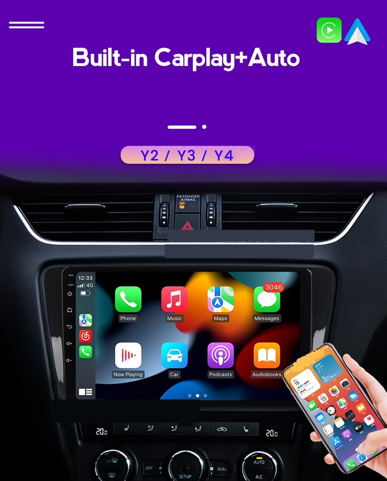 Nawigacja satelitarna Nawigacja GPS w radiu samochodowym(2G 32G)