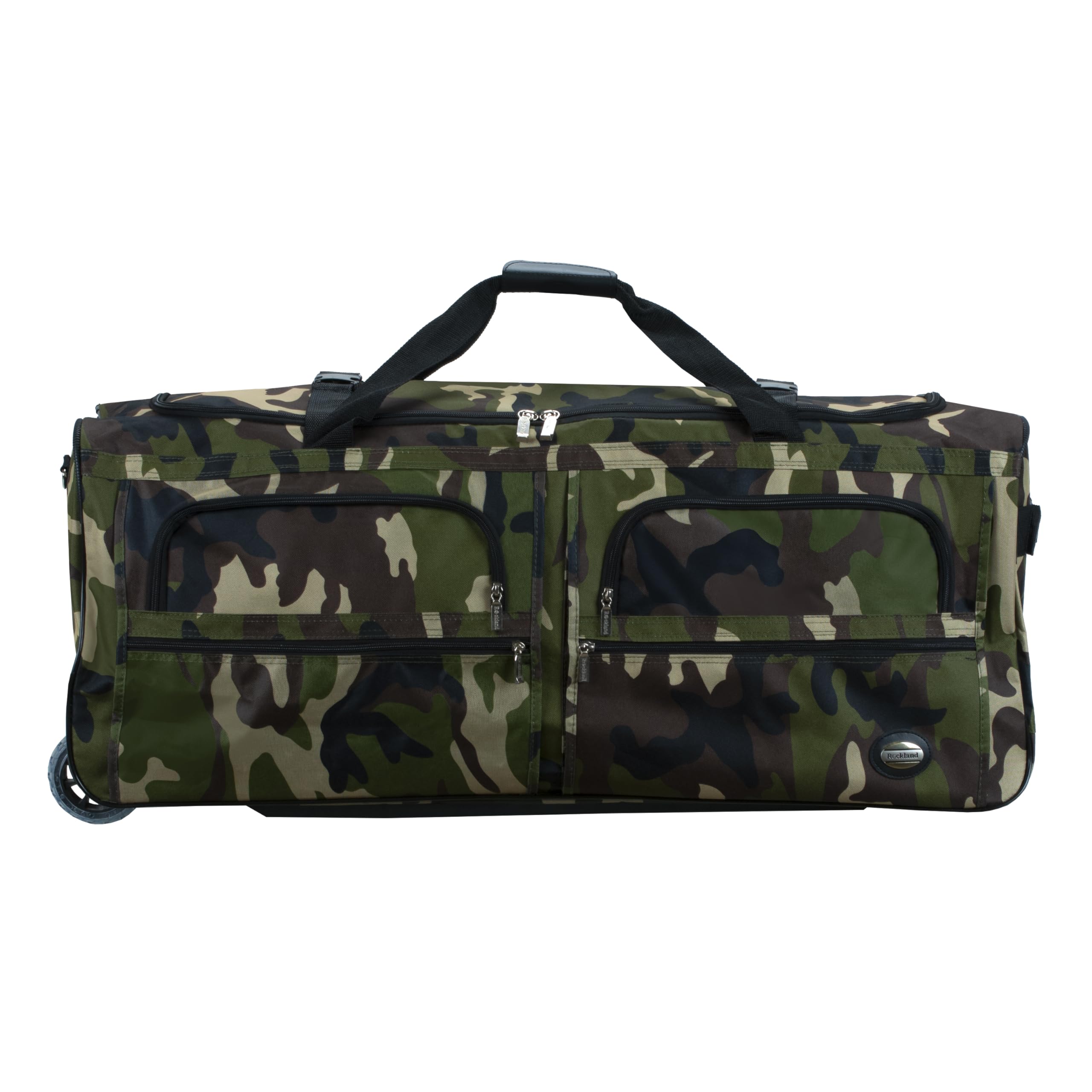 Rockland Rolling Duffel Bag, Black, 22"