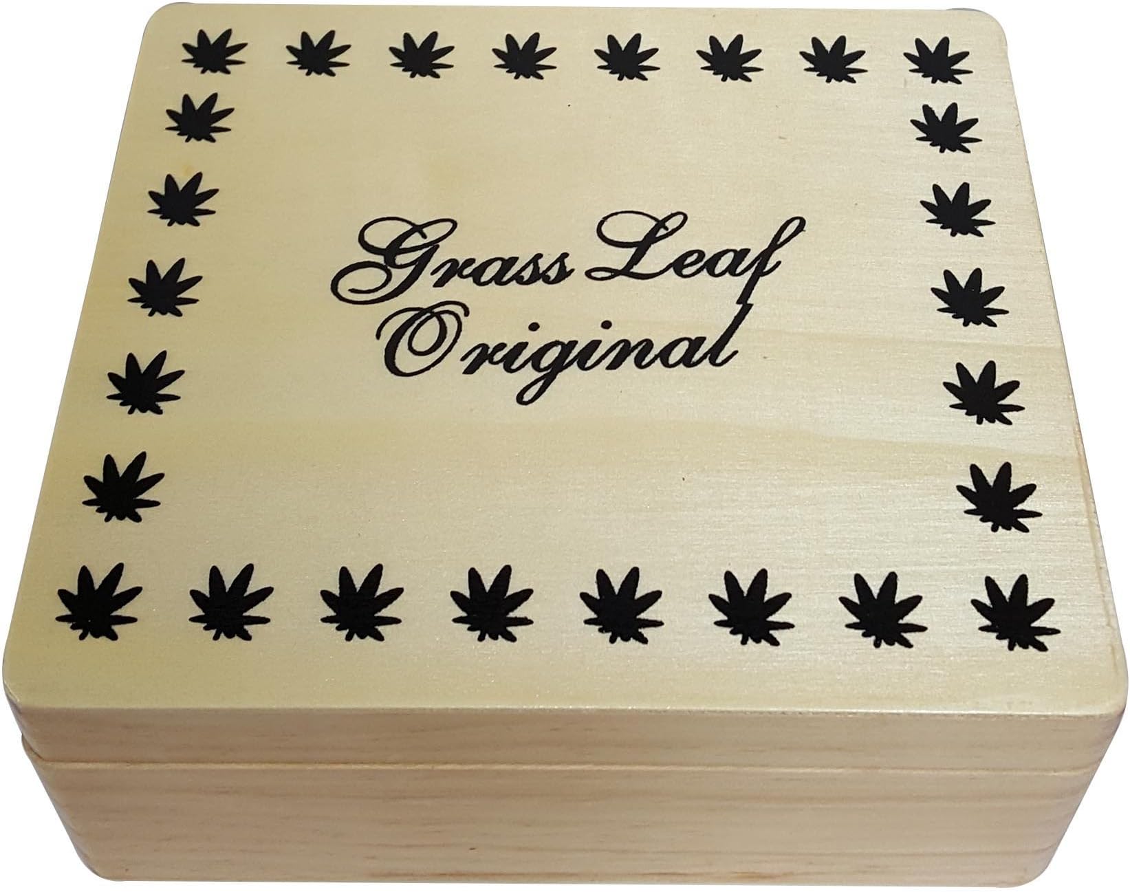 Grass Leaf Original Smoking Accessories Rolling Storage Box "Large Size" by ismoketime