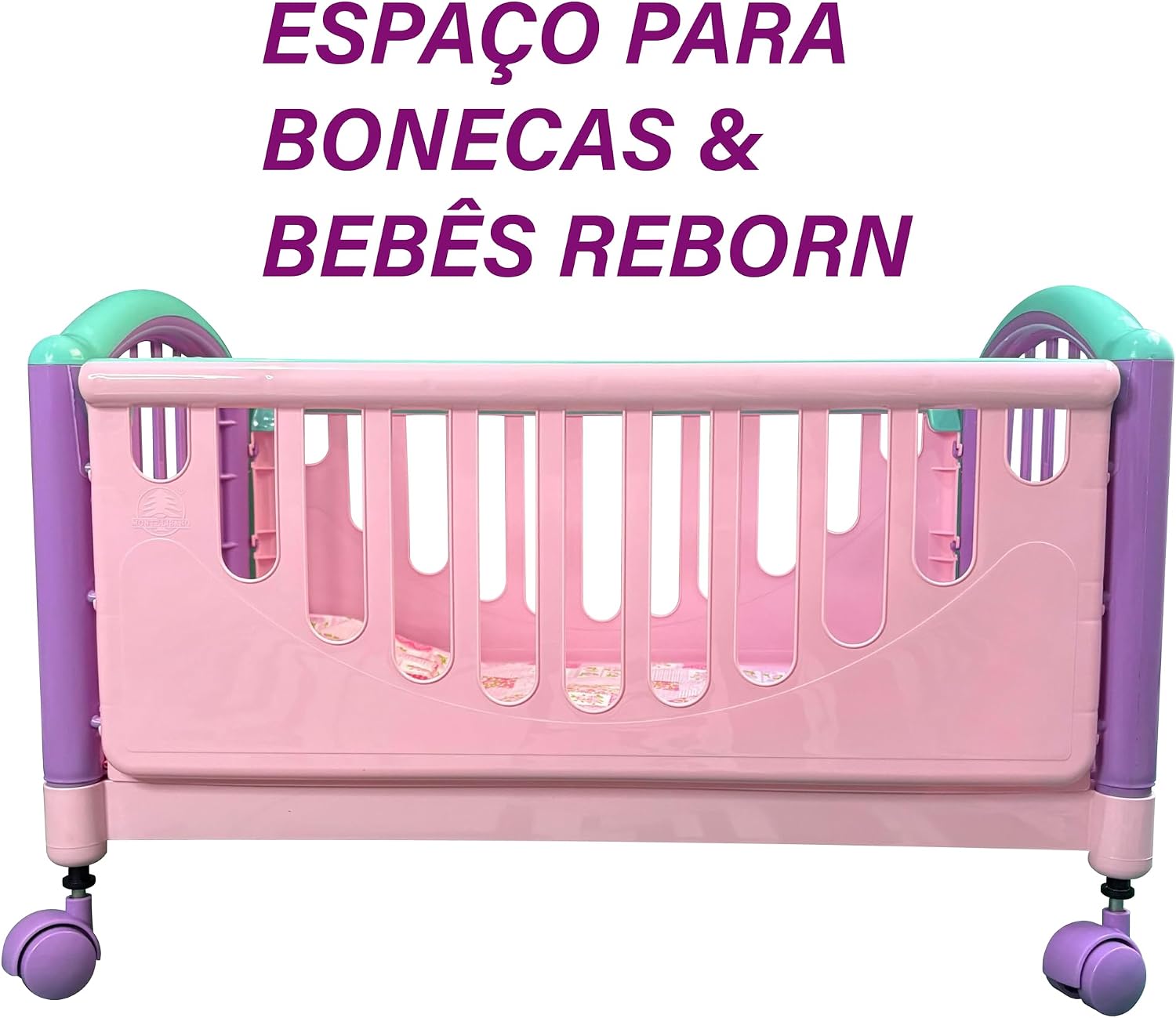 Berço Bebê Reborn Boneca Meu Soninho Ajustável 55cm Monte Líbano