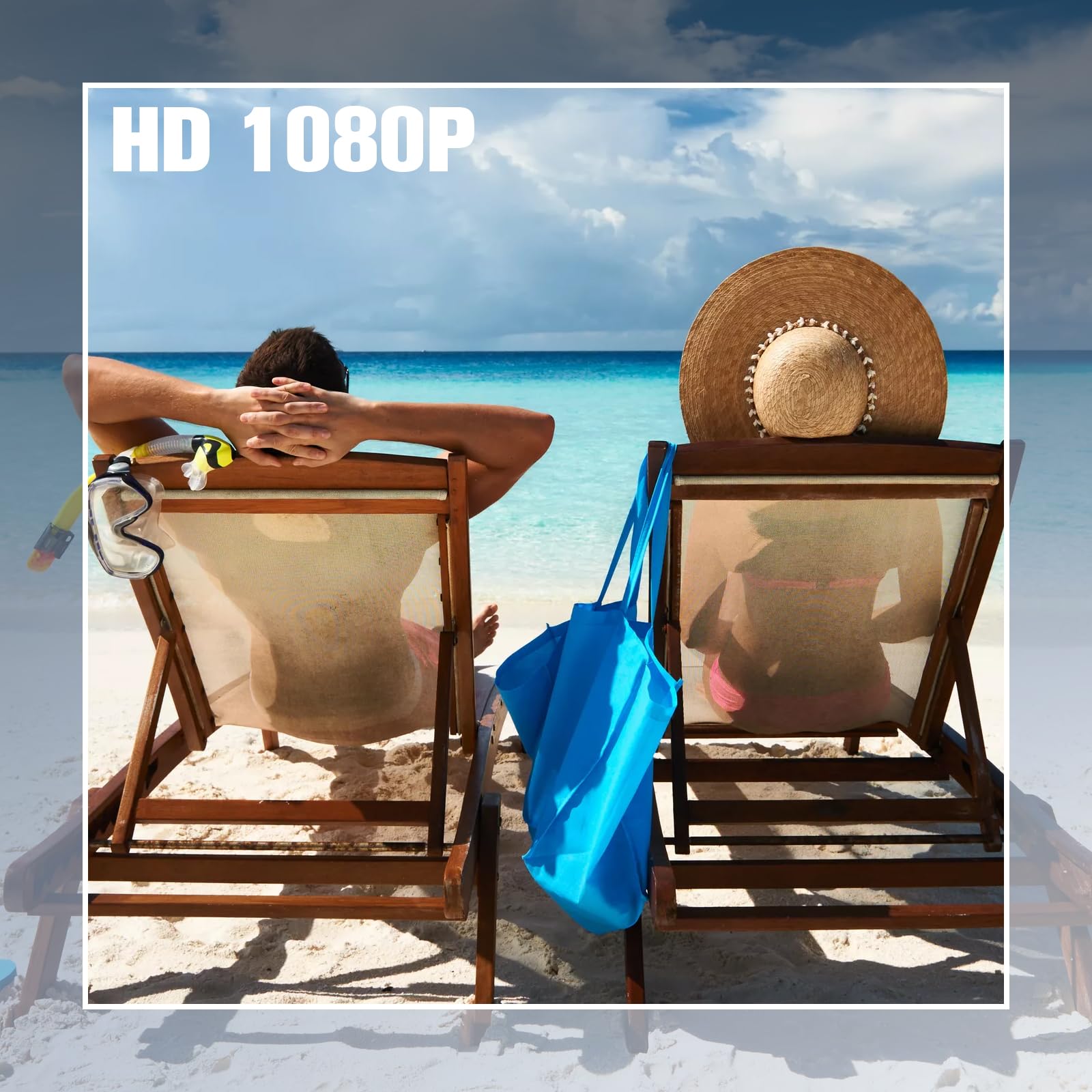 Klein Brillen Kamera HD 1080P, Tragbar Videorecorder ohne WLAN, Sonnenbrillen Action Kamera für Videoaufnahmen Für den Außeneinsatz mit 16GB Micro SD Karte