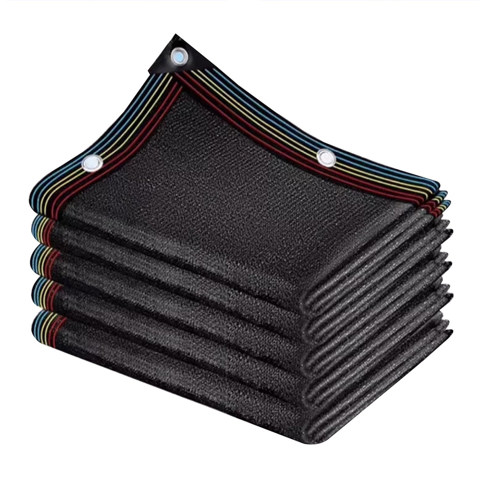 Filet de protection solaire 85% maille noire ombrage plante et serre agricole