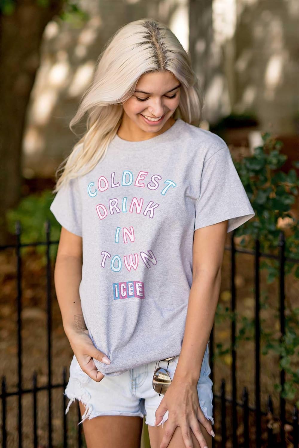 ICEE Coldest Drink in Town Logo Womens Graphic T Shirt Tees