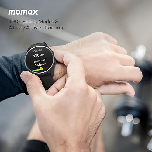 Miniatura 4 de momax Reloj inteligente para hombres y mujeres, pantalla TFT de 1.38 pulgadas y llamada Bluetooth, rastreador de actividad física con más de 100