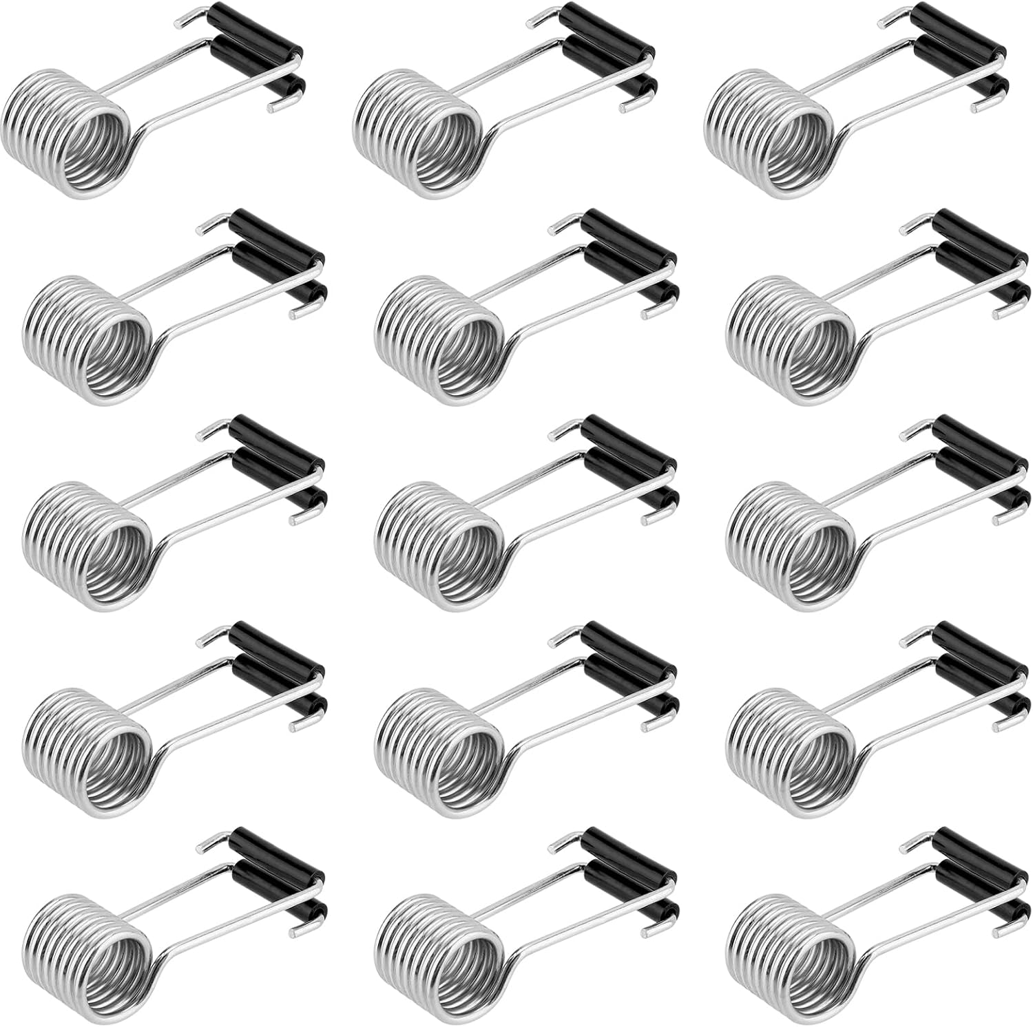 15 PCS Universal Butterfly Spring Door Closer, Self Closing Spring Hinge Door, Door Hinge with Rubber Bumpers Door Closers for Home Shop Warehouse Door