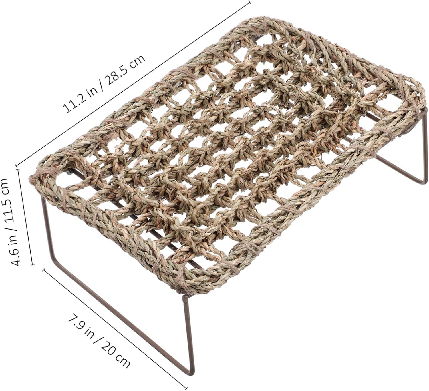 BESPORTBLE 2pcs Handwoven Reptile Hammock Bearded Dragon Lounger Pet Reptile Bed Accessory