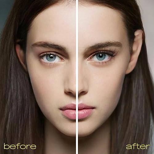 Miniatura 5 de Pestañas postizas suaves de visón sintético, pestañas postizas de 0.43 pulgadas, pestañas postizas rizadas esponjosas 3D, 7 pares T10-deslumbrantes