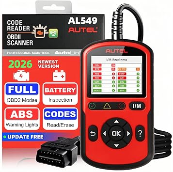 Autel AL549 OBD2 Scanner Code Reader with ABS Diagnostic & Battery Test