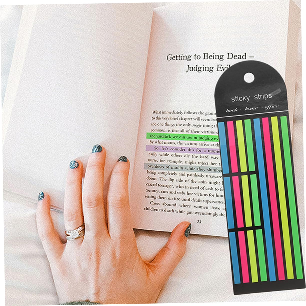 Sewroro 24stücke Haftstreifen-set Für Bücher Lange Und Kurze Index-tabs Zum Annotieren Bunte Lesehilfen Für Schüler Und Studenten Selbstklebend Wiederverwendbar Zum Markieren Und