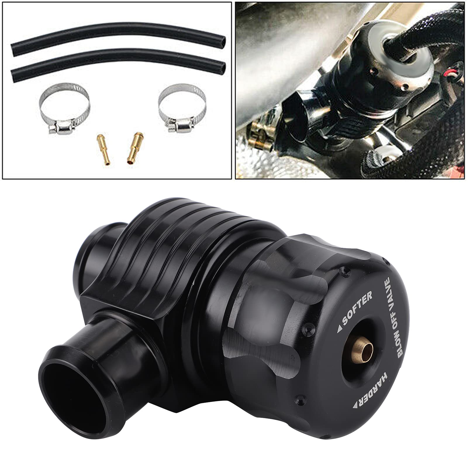 25mm/1in Turbo Blow Off Ventil Kit Aluminium BOV Dump Valve Universal Auto Autozubehör