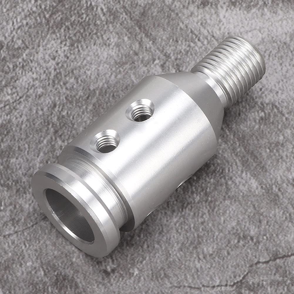 Adaptateur Pommeau Levier Vitesse - Filetage 12x1.25 - Aluminium - Compatible Manettes Non Filetées - Noir