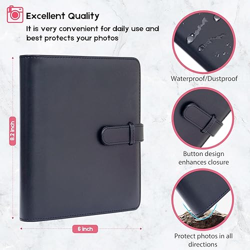 Miniatura 3 de Álbum de fotos de 256 bolsillos para cámara instantánea Polaroid Fujifilm Instax Mini 11 12 9 8+ 8 7+, KODAK StepCanon IVYHP Sprocket Color Photo