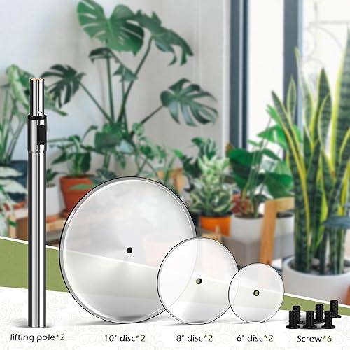 Miniatura 7 de Elevadores de plantas ajustables de 11 a 17 pulgadas para maceta interior, elevadores de plantas para macetas al aire libre, inserto de elevación de