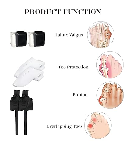 Miniatura 2 de Corrector de juanetes para mujeres y hombres, kit de alivio de juanetes con separadores de dedos y férulas de juanetes, martillo y separador de