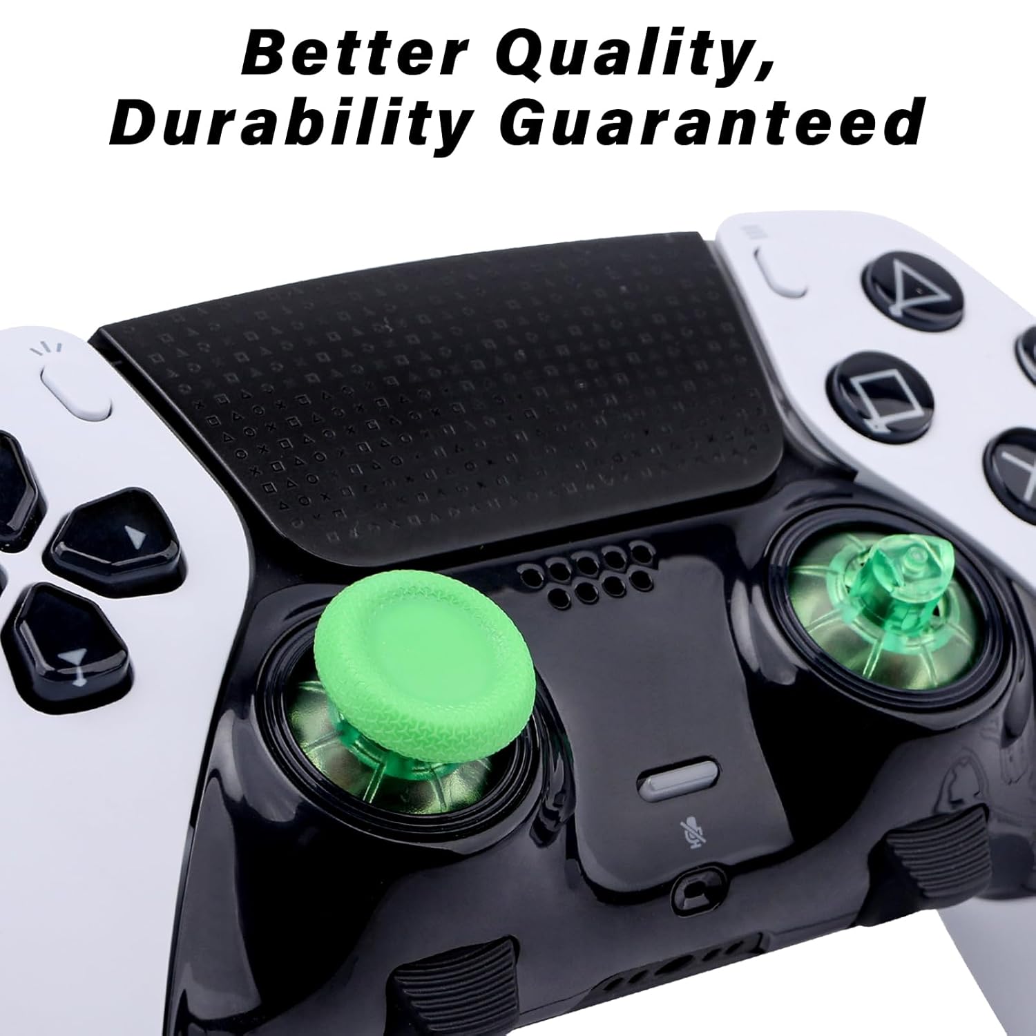 TOMSIN Thumbsticks Replacement for PlayStation 5 Edge Wireless Controller,8 in 1 Joysticks Repair Kit Compatible for PS5 Controller,for PS4,Xbox one,Xbox Series X/s (Green)