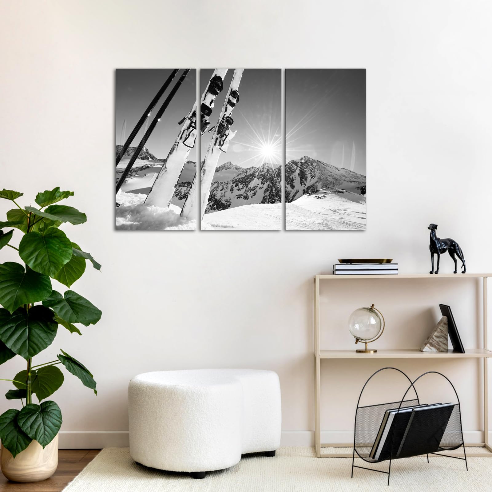Amazon.com: Nachic Wall Large 3 Piece Canvas Wall Art Black and