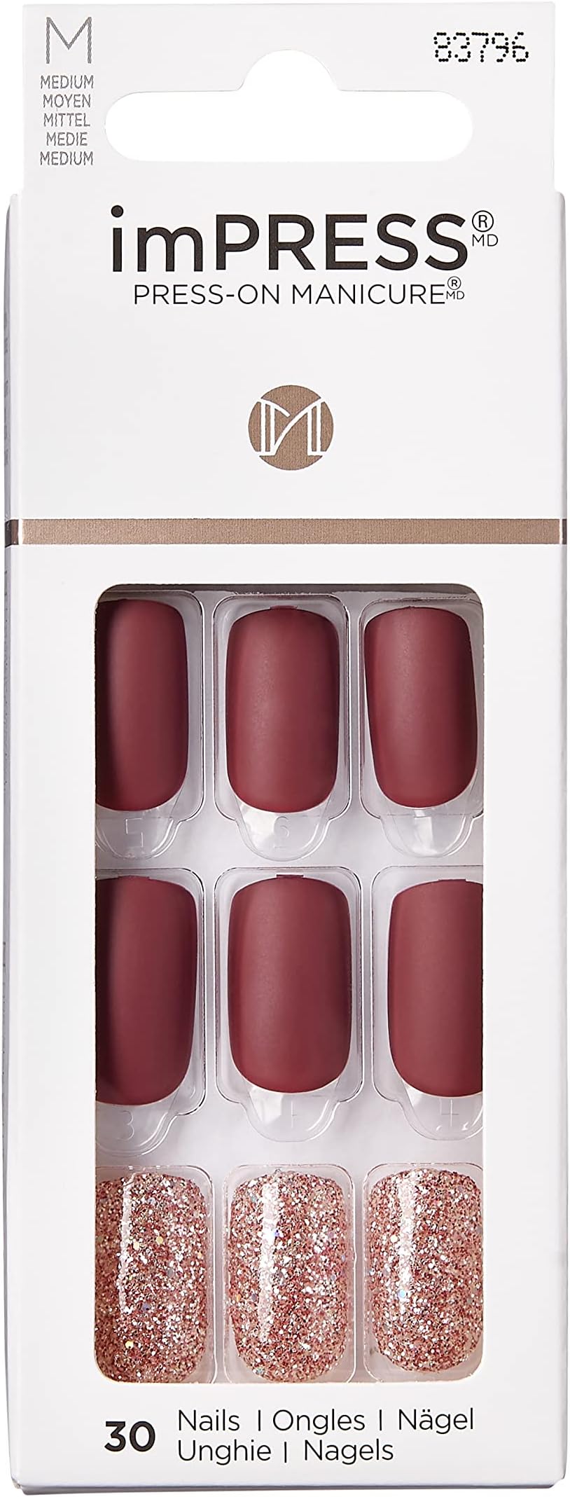 imPRESS Medium Nails, Hero, KIMM10C