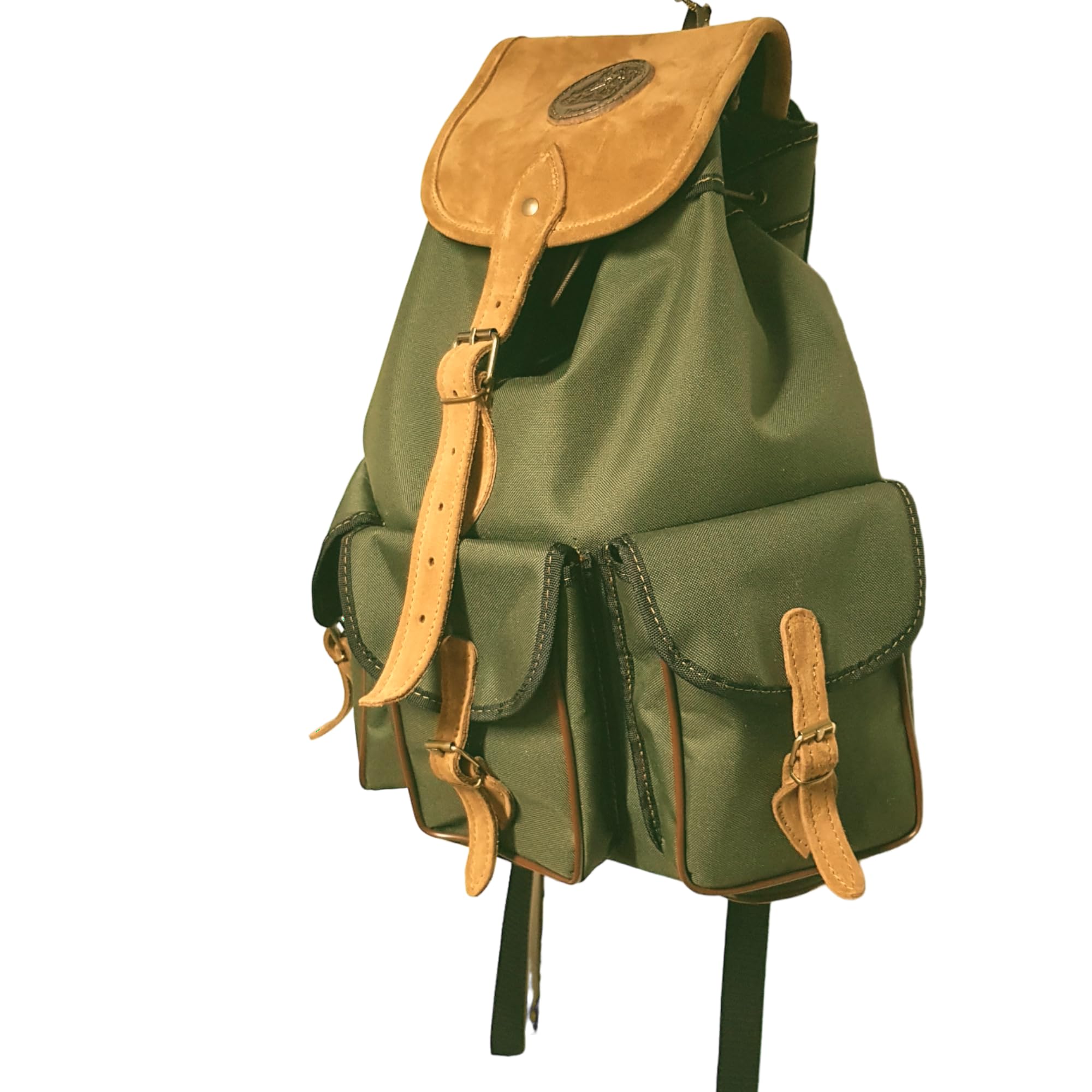 Mochila de caza, grande, fabricada en lona con 3 bolsillos