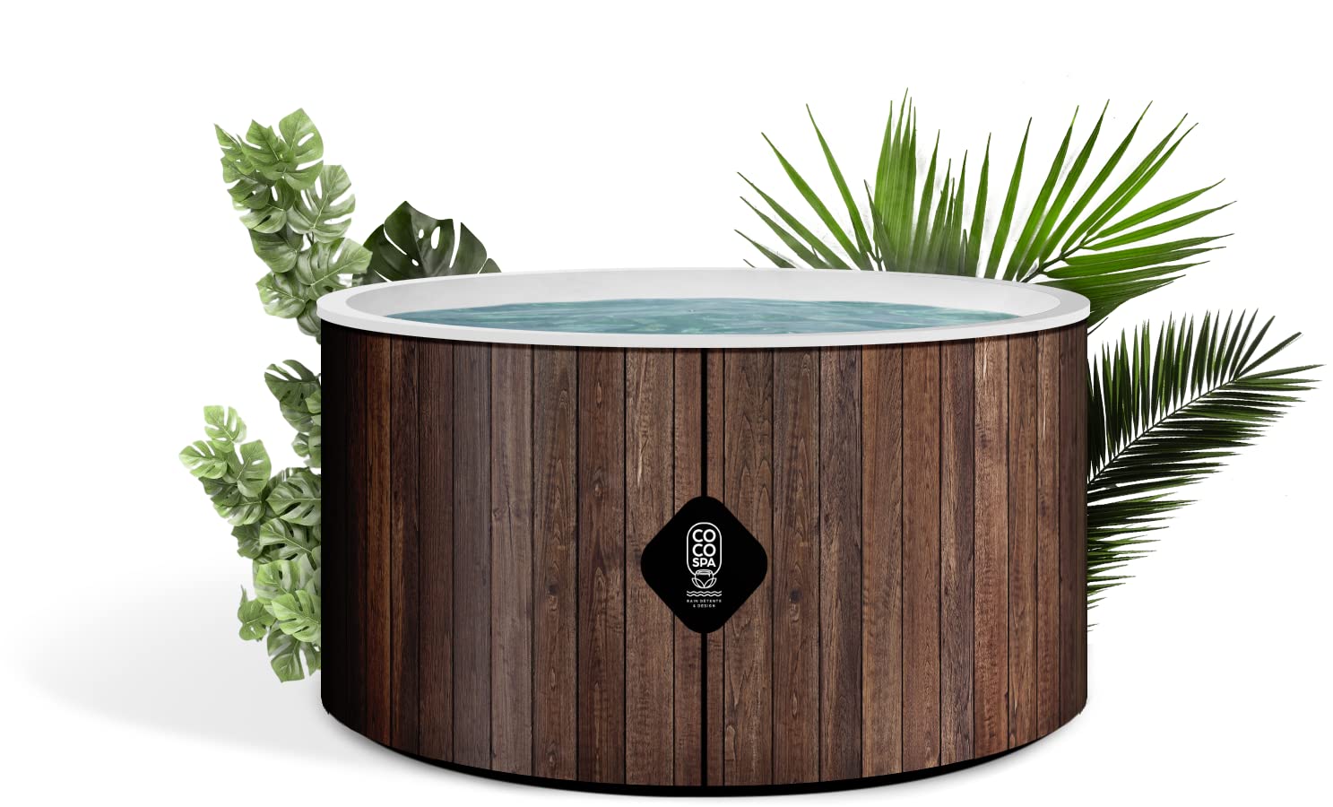 COCO SPA Helsinki Spa gonfiabile, Vasca Idromassaggio, diametro 150 cm, 800 litri, motore 2240 W, 2-4 persone, massaggio 140 getti