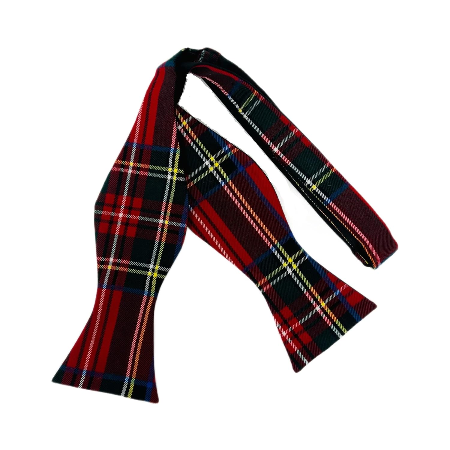 Traditional Red Tartan Check Self-Tie Bow Tie, Scotland, Plaid Traditional Red Tartan Check Self-Tie Bow Tie, Scotland, Plaid