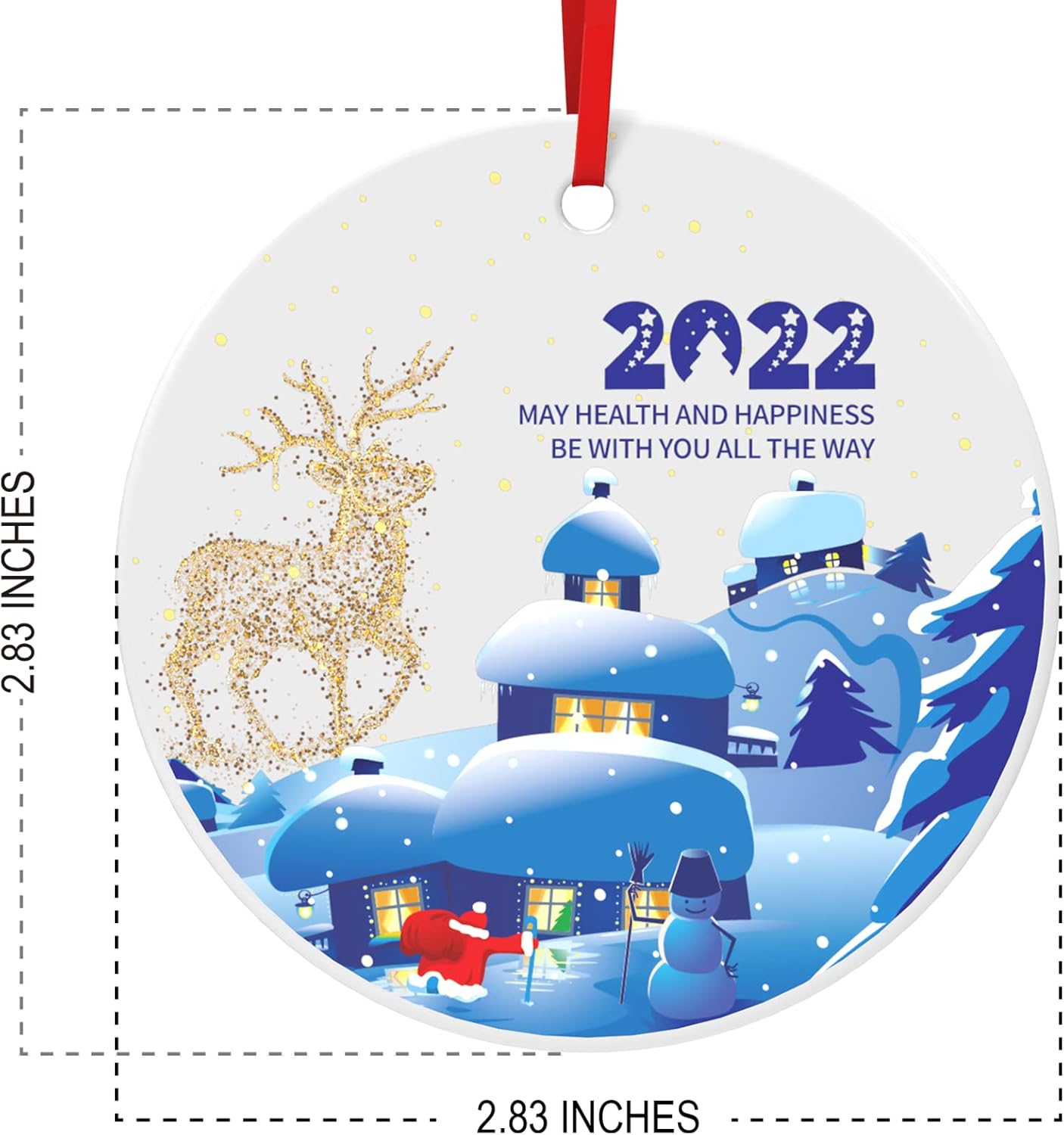 Bsa Christmas Ornament 2022 Kubslen Ceramic Christmas Ornaments 2022 Christmas Tree Decorations  Double-Sided Round Decorative Hanging Ornament Living Room Decor Unique Xmas  Gifts For Parents Brothers Sisters Friends Pack Of 1 : Amazon.co.uk: Home &  Kitchen