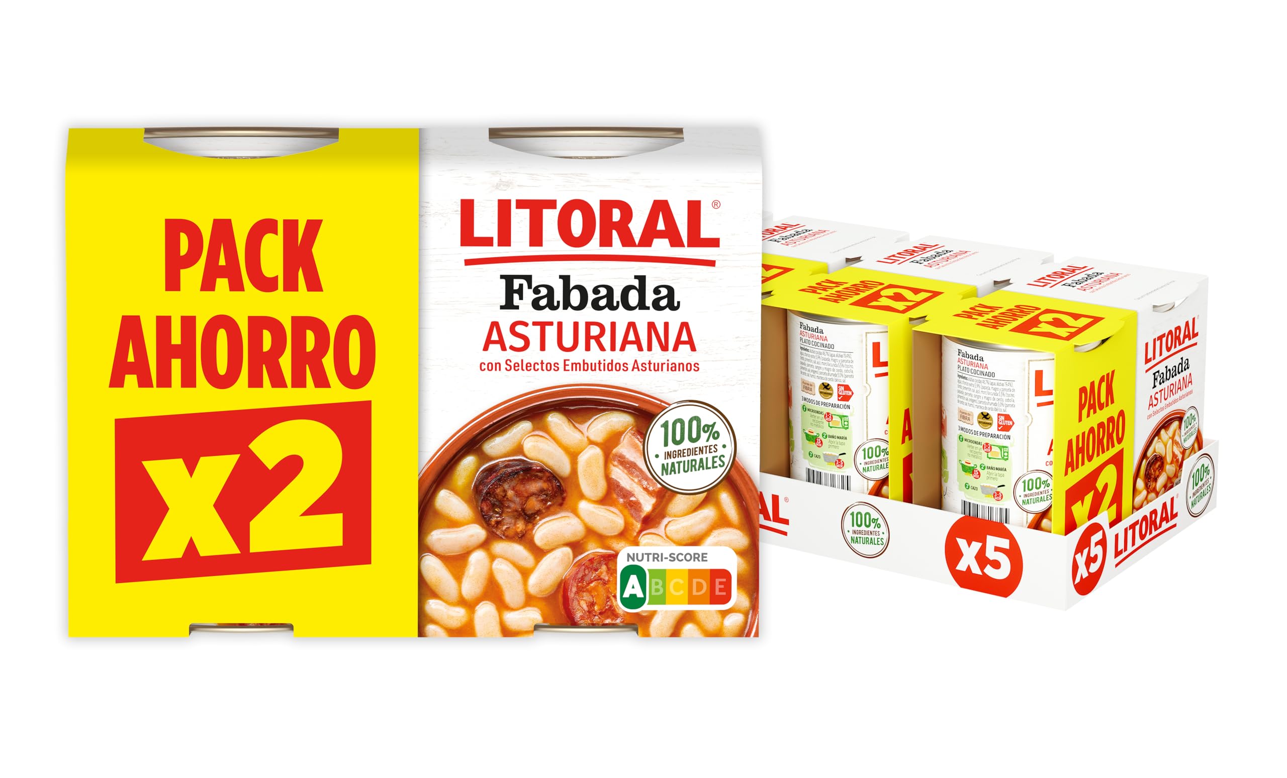 LITORAL Fabada Asturiana duplo 5 unidades (2x420g)